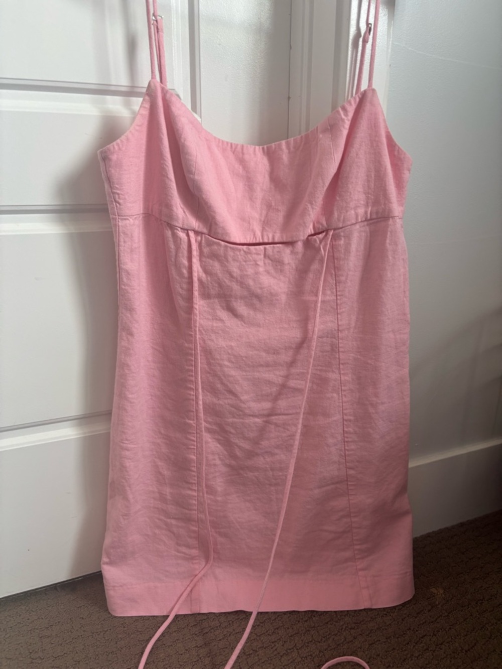 NBD Pink Mini Slip Dress